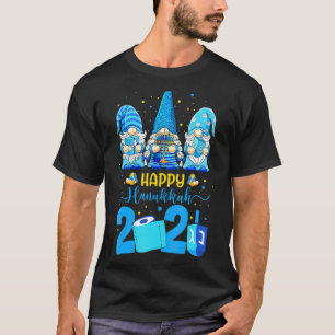 Lycklig Hanukkah Gnomes Menorah Hanukkah Jewish Ho T Shirt