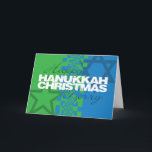 Lycklig Hanukkah God jul Card Helgkort<br><div class="desc">Detta är ett av våra många Hanukkah- och Hanukkah-/julkort. De finns också på www.OurJewishCommunity.org</div>