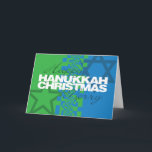 Lycklig Hanukkah God jul Card Helgkort<br><div class="desc">Detta är ett av våra många Hanukkah- och Hanukkah-/julkort. De finns också på www.OurJewishCommunity.org</div>