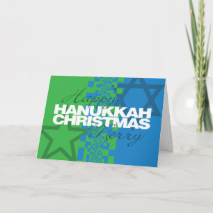 Lycklig Hanukkah God jul Card Helgkort