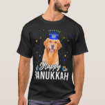 Lycklig Hanukkah Golden Retriever Menorah Hat T Shirt<br><div class="desc">Lycklig Hanukkah Golden Retriever Menorah Hat</div>