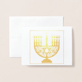 LYCKLIG HANUKKAH-guldkort Folierat Kort