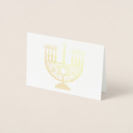 LYCKLIG HANUKKAH-guldkort Folierat Kort