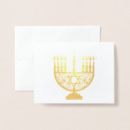 LYCKLIG HANUKKAH-guldkort Folierat Kort
