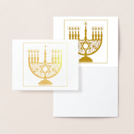 LYCKLIG HANUKKAH-guldkort Folierat Kort