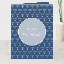 Lycklig Hanukkah Hälsning Kort