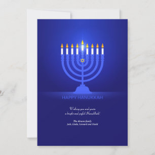 Lycklig Hanukkah-hälsningskort Julkort