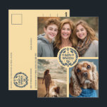 Lycklig Hanukkah Hand-Drawn ANPASSNINGSBAR 3 PHOTO Vykort<br><div class="desc">Hoppas du gillar den här helgdag. Lägg till egna foton längst fram genom att klicka på "Anpassa den här mallen". Se till att du ordnar dina foton under cirkelbild och teckningar. Allt är justerbart. Redigera även texten på baksidan genom att klicka på "anpassa" och ändra färgen för teckensnitt och bakgrund....</div>