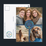 Lycklig Hanukkah Hand-Drawn ANPASSNINGSBAR 3 PHOTO Vykort<br><div class="desc">Hoppas du gillar den här helgdag. Lägg till egna foton längst fram genom att klicka på "Anpassa den här mallen". Se till att du ordnar dina foton under cirkelbild och teckningar. Allt är justerbart. Redigera även texten på baksidan genom att klicka på "anpassa" och ändra färgen för teckensnitt och bakgrund....</div>