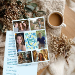 LYCKLIG HANUKKAH Hand Drawn ANPASSNINGSBAR 6 PHOTO Julkort<br><div class="desc">Hoppas du gillar den här helgdag. Klicka på "anpassa" om du vill redigera och lägga till egna foton och texter längst fram och bakåt. Tillgänglig även som digital nedladdning som ska skickas via e-post eller textmeddelande och spara på porto. Kolla min butik för mer matchande saker som gratulationskort, vykort, klistermärken,...</div>