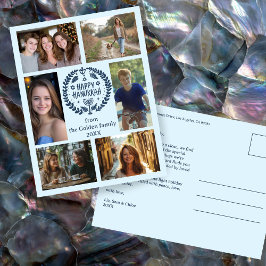 LYCKLIG HANUKKAH Hand Drawn ANPASSNINGSBAR 6 PHOTO Vykort