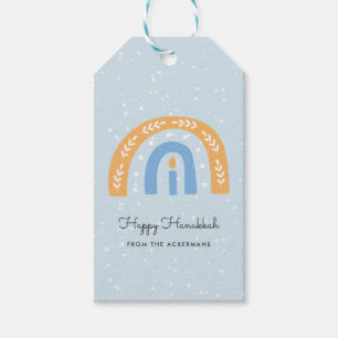 Lycklig Hanukkah   Hanukkah Gift Märkres Presentetikett