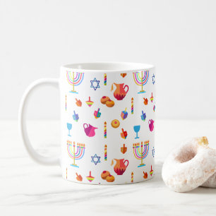 Lycklig Hanukkah härlig judisk helgdag Kaffemugg