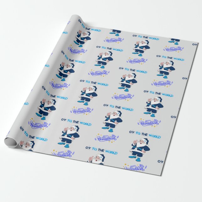 Lycklig Hanukkah Harry Presentpapper (Utrullad)