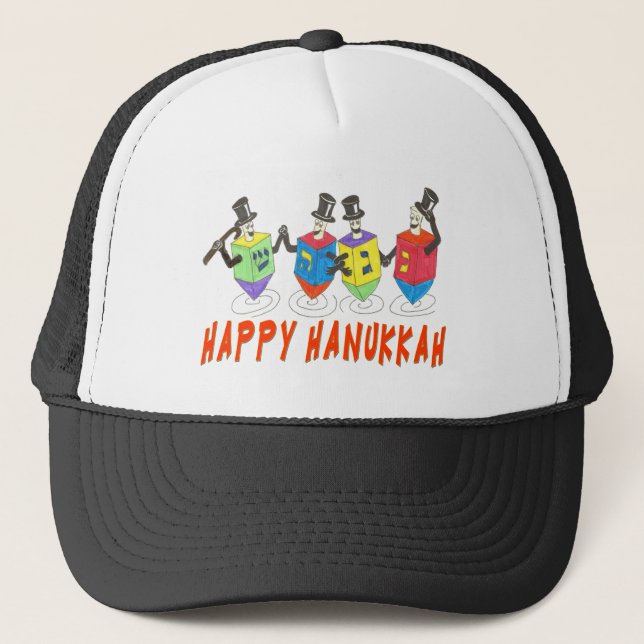 Lycklig Hanukkah HATT Truckerkeps (Framsida)