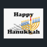 Lycklig Hanukkah Helg Vykort<br><div class="desc">* Hanukkah, även känd som Ljus festival, dedikatfejd, är en judisk helgdag på åtta dagar. * Använda det här vykortet som ett hälsning, kort hej, inbjudan eller tackkort. * Lägg till bakgrund färg efter eget val, fram och tillbaka. * Om du vill ha ytterligare text väljer du teckensnitt stil, färg,...</div>
