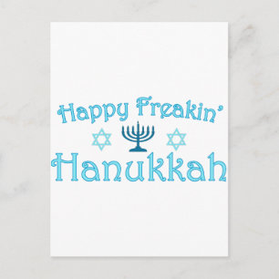 lycklig hanukkah helg vykort