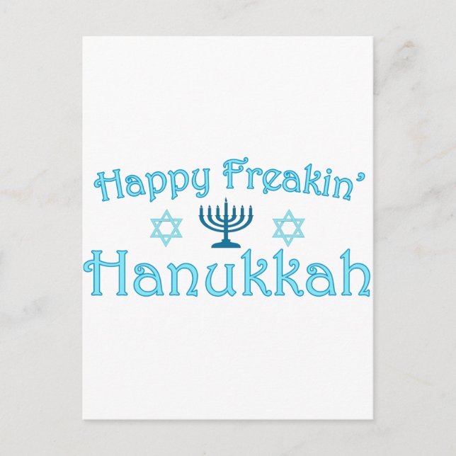 lycklig hanukkah helg vykort (Framsida)