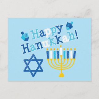 Lycklig Hanukkah Helg Vykort