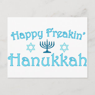 lycklig hanukkah helg vykort