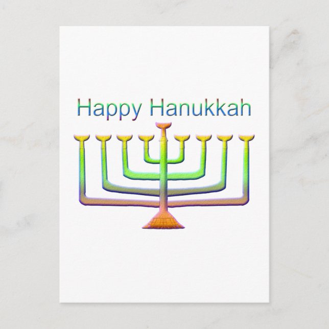 Lycklig Hanukkah Helg Vykort (Framsida)
