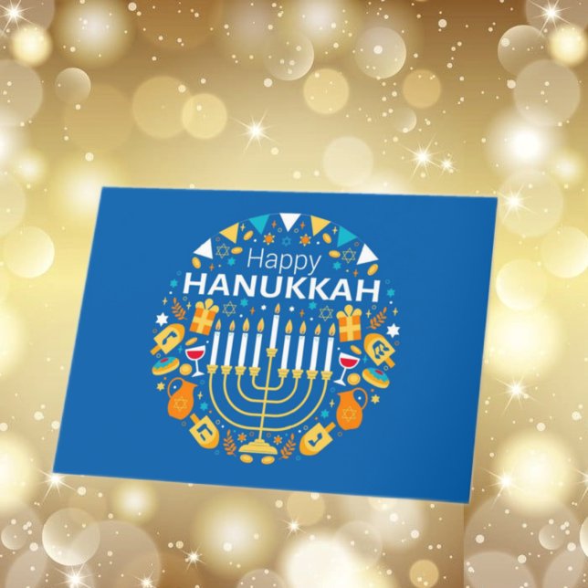 Lycklig Hanukkah Helgdag Card Helgkort (Skapare uppladdad)