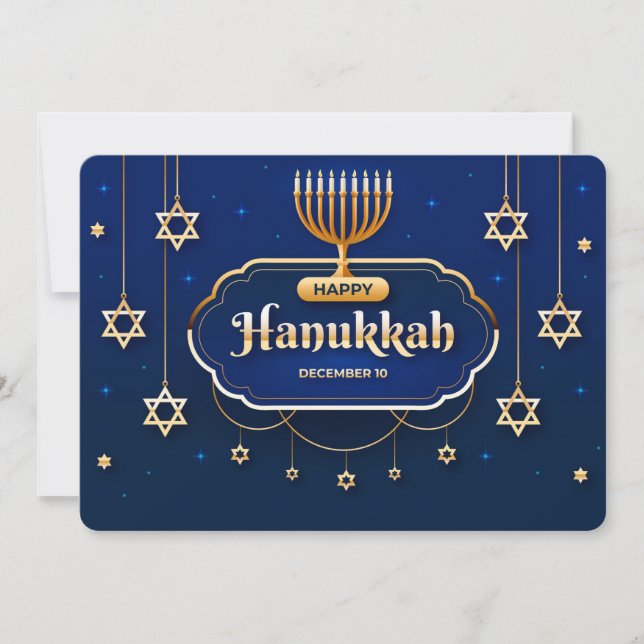 Lycklig Hanukkah Helgdag Card Julkort (Framsida)