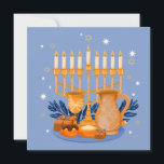 Lycklig Hanukkah Helgdag Card Julkort<br><div class="desc">Lycklig Hanukkah</div>