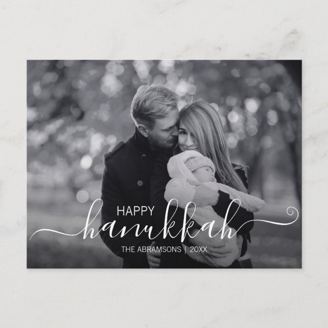Lycklig Hanukkah Helgdag fotovykort Helg Vykort (Framsida)