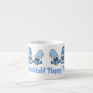 Lycklig Hanukkah Helgdag Gnome Espressomugg