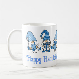 Lycklig Hanukkah Helgdag Gnome Kaffemugg