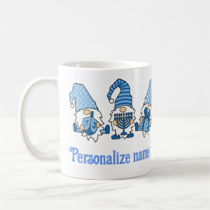 Lycklig Hanukkah Helgdag Gnome Kaffemugg