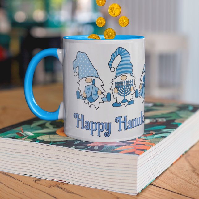 Lycklig Hanukkah Helgdag Gnome Mugg (Skapare uppladdad)