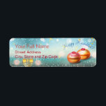 Lycklig Hanukkah Helgdag Guld Hanukkah Menorah Returadress Etikett<br><div class="desc">Returadressetiketten Bevackert Lycklig Hanukkah Helgdag Sticker dekorerad med Guld Hanukkah Menorah,  Dreidel,  hamantaschcookies,  Sparkles Festive Decorative Background. Om du vill skapa och anpassa textmallen Personlig Helgdag. Säsong Trendig Festive Graphic-design. Lycklig Hanukkah-inbjudningar och kontorsmaterial,  e-posttillbehör,  Returetiketter. Hanukkah Festival Jewish Helgdag.</div>