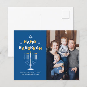 "Lycklig Hanukkah"-Helgdag Helg Vykort