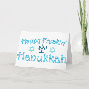 lycklig hanukkah helgkort