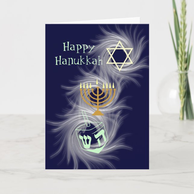 Lycklig Hanukkah Helgkort (Framsida)
