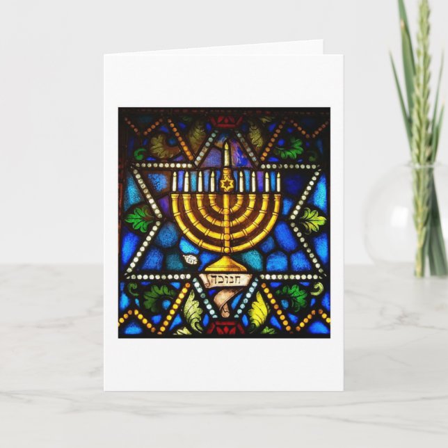 LYCKLIG HANUKKAH HELGKORT (Framsida)