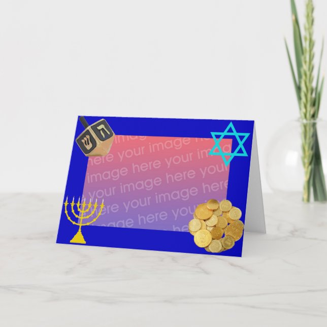 Lycklig Hanukkah Helgkort (Framsida)