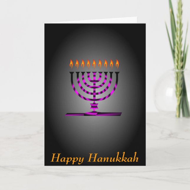 Lycklig Hanukkah Helgkort (Framsida)