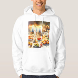 Lycklig Hanukkah Hoodie