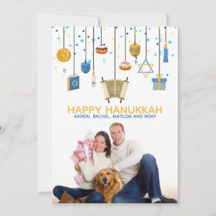 Lycklig Hanukkah Icons Personlig Photo