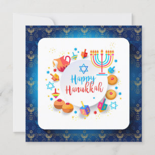 Lycklig Hanukkah, Jerusalem, judisk Helgdag Inbjudningar