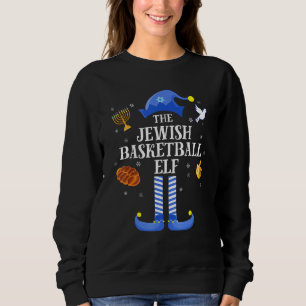 Lycklig Hanukkah Jewish Basketball Elf Family Kris T Shirt