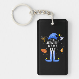 Lycklig Hanukkah Jewish Mamma Elf-familjens jul