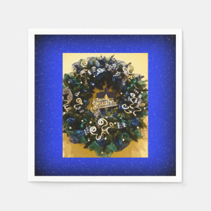 Lycklig Hanukkah (judisk Helgdag) Pappersservett