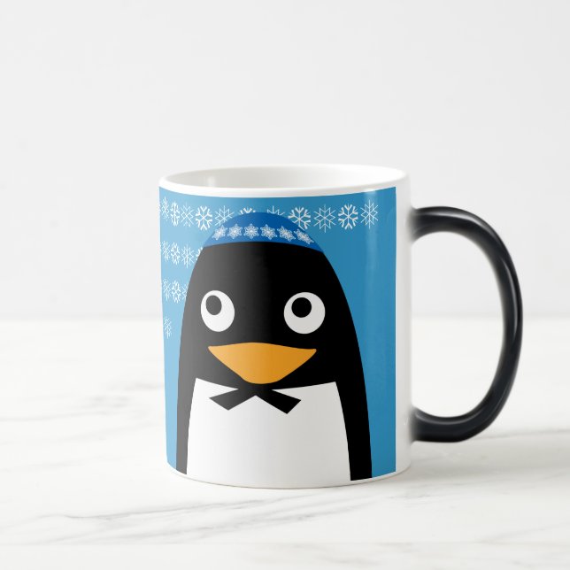 Lycklig Hanukkah judisk pingvinYarmulke Magisk Mugg (Höger)
