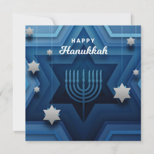 Lycklig Hanukkah Julkort