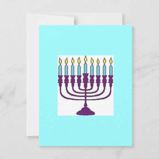 Lycklig Hanukkah Julkort (Framsida)