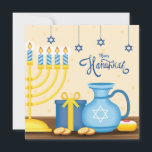 Lycklig Hanukkah Julkort<br><div class="desc">Lycklig Hanukkah</div>